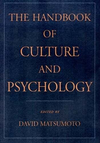 The Handbook of Culture and Psychology by David Matsumoto: Used