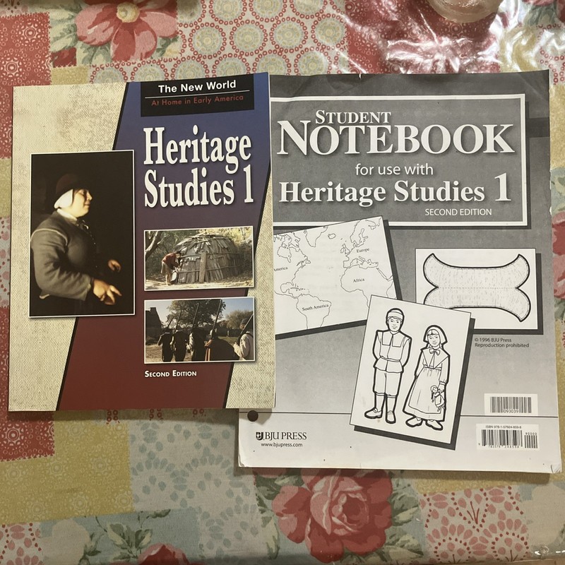 BJU Press – Heritage Studies 1 – Student Book and Student Notebook