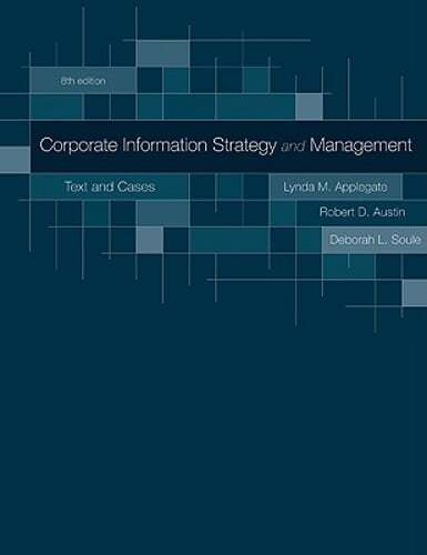 Corporate Information Strategy and Management: Text and Cases by Applegate: Used
