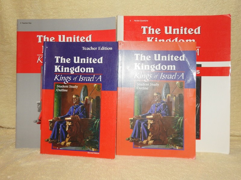 Abeka The United Kingdom: Kings of Israel A Student Study Outline Bible LOT