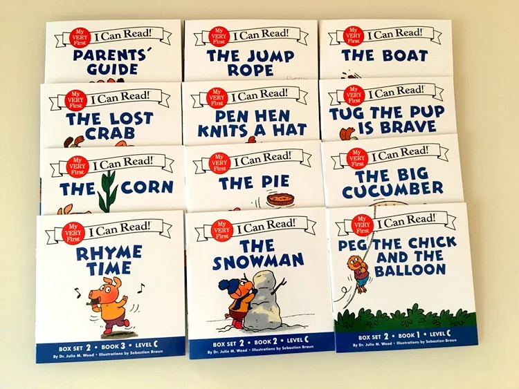 I Can Read Phonics 12 Books/Set My Very First Picture Books English Story Pocket