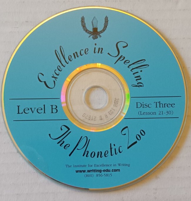 IEW The Phonetic Zoo Level B Replacement Disc Three DVD Lesson 21-30 Homeschool