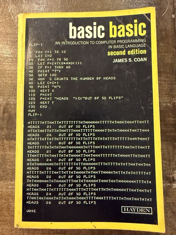 BASIC: An introduction to computer programming in BASIC language (Hayden) 1978