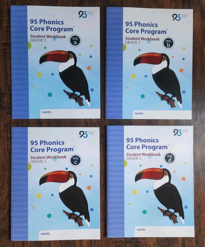 95 Phonics Core Program Student Workbook Grade 1 Vol. A - D