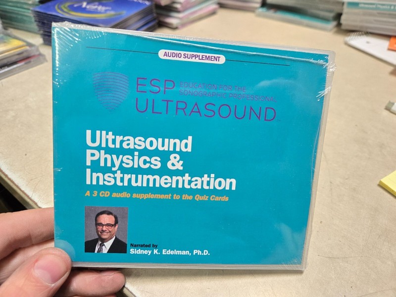 Ultrasound Physics Instrumentation CDs Only Sidney Edelman ESP Sealed