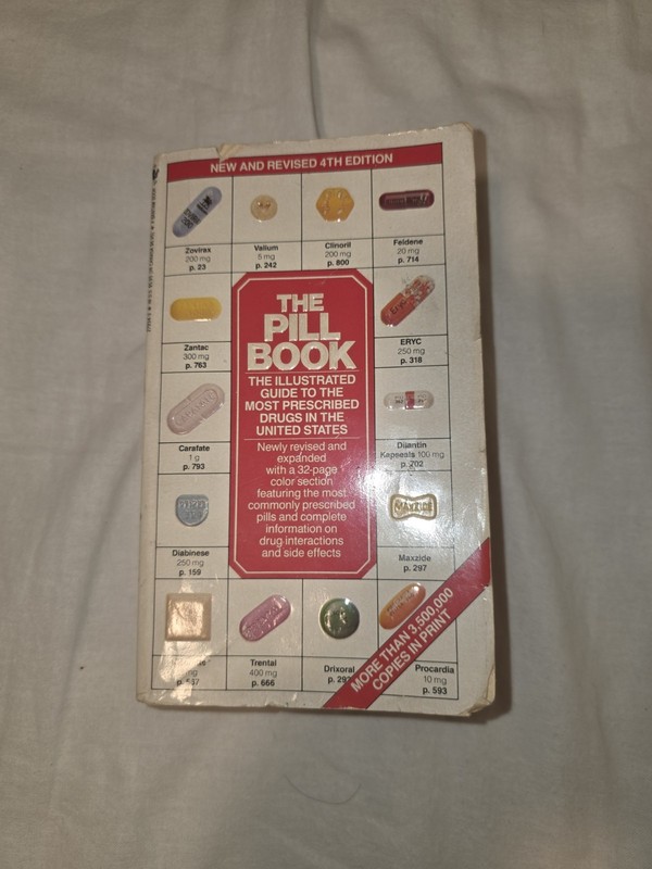 The Pill Book Illustrated Guide to Most-Prescribed Drugs 4th Rev PB 1988 1248p