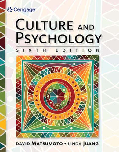 Culture and Psychology by David Matsumoto: Used
