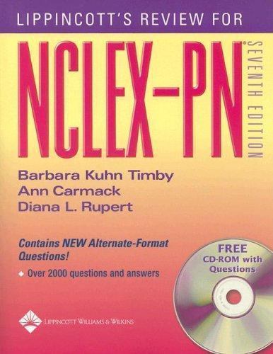 Lippincott’s Review for NCLEX-PN&r- 9781582555409, Barbara Kuhn Timby, paperback