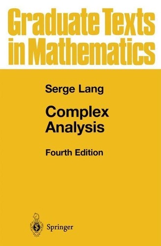 Complex Analysis: 103 (Graduate Texts i…, Lang, Serge