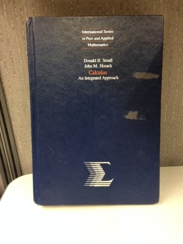 Calculus: An Integrated Approach