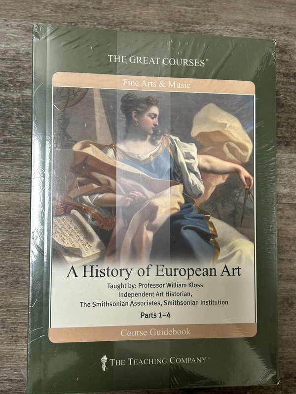 The Great Courses “A History Of European Art” Parts 1-4 Sealed, 4 DVD’s, Book