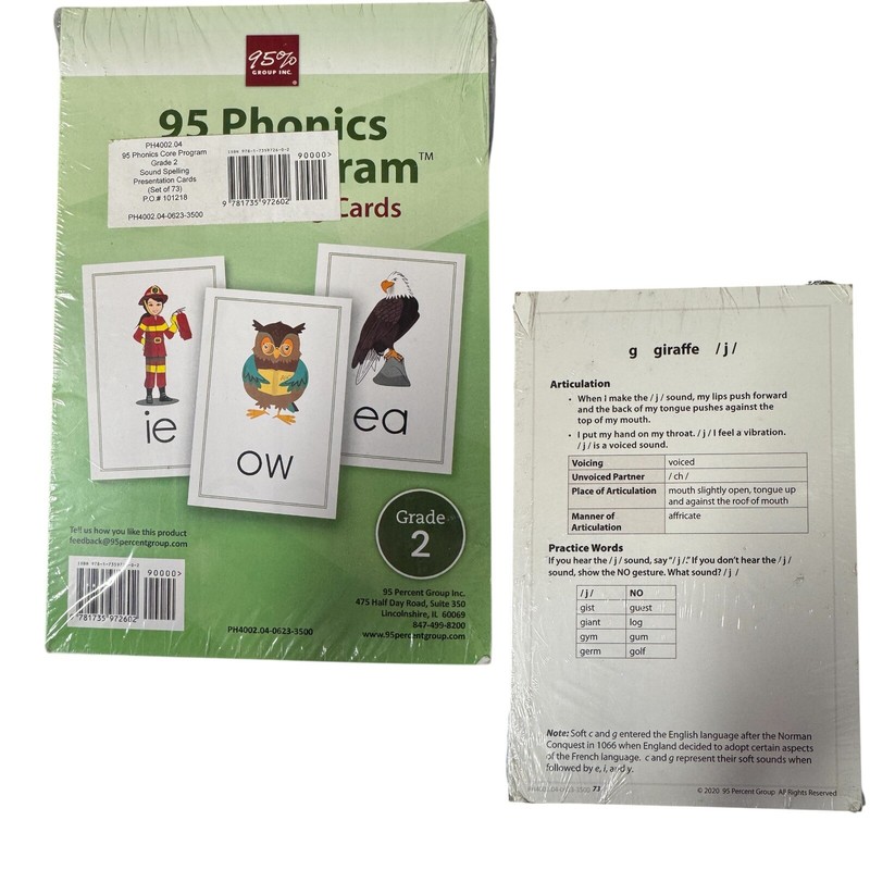 95 Phonics Core Program Grade 2 Sound Spelling Cards