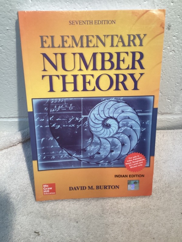 Elementary Number Theory by David Burton (2010, Hardcover)