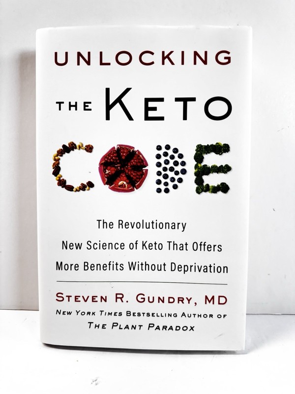 Unlocking the Keto Code By Steven R. Gundry, MD Hardcover Book EUC