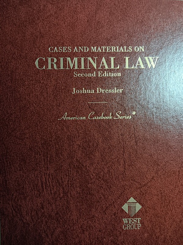American Casebook Ser.: Cases and Materials on Criminal Law by Joshua…