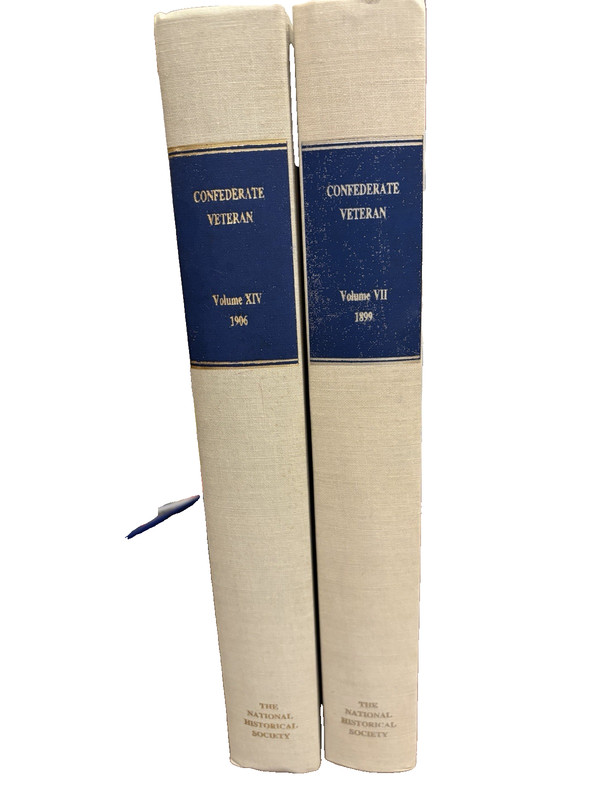 1895 Antique History Book “The Confederate Veteran” 2 Volumes