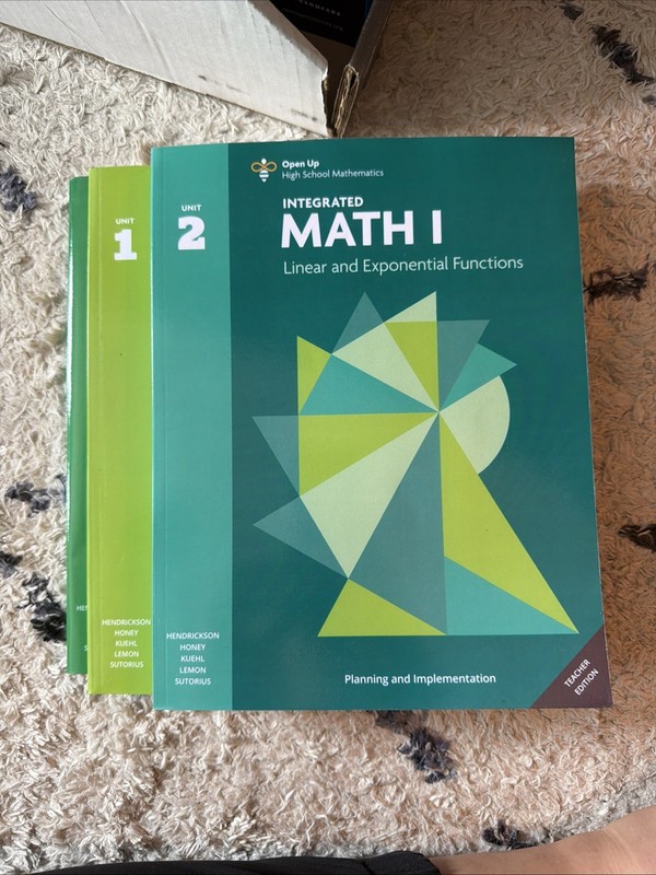 Open Up High School Mathematics Integrated Math 1 Teacher Edition COMPLETE gallery