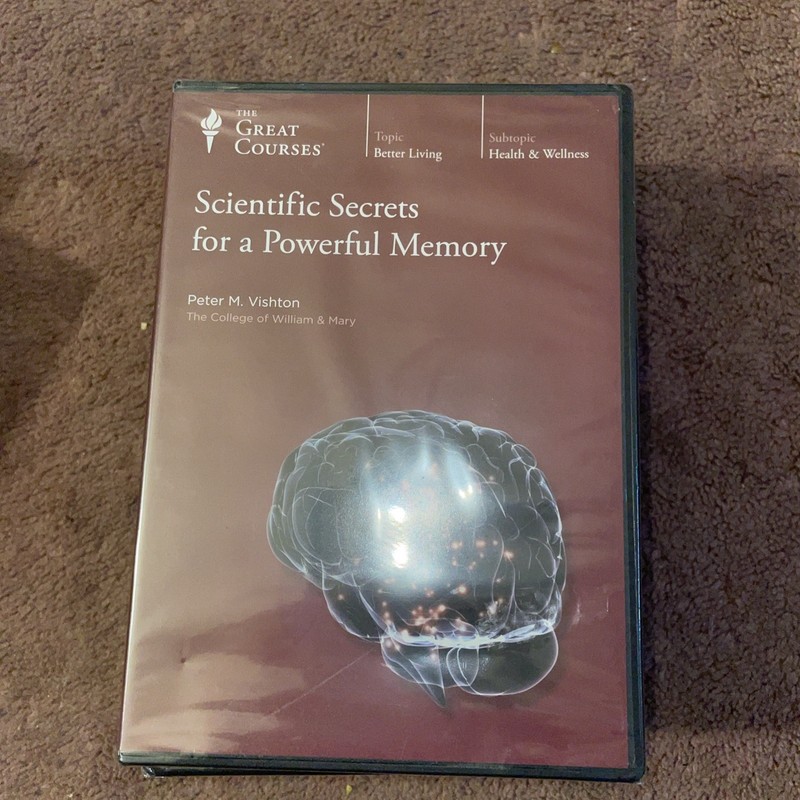 The Great Courses: Scientific Secrets for a Powerful Memory – DVD Brand New