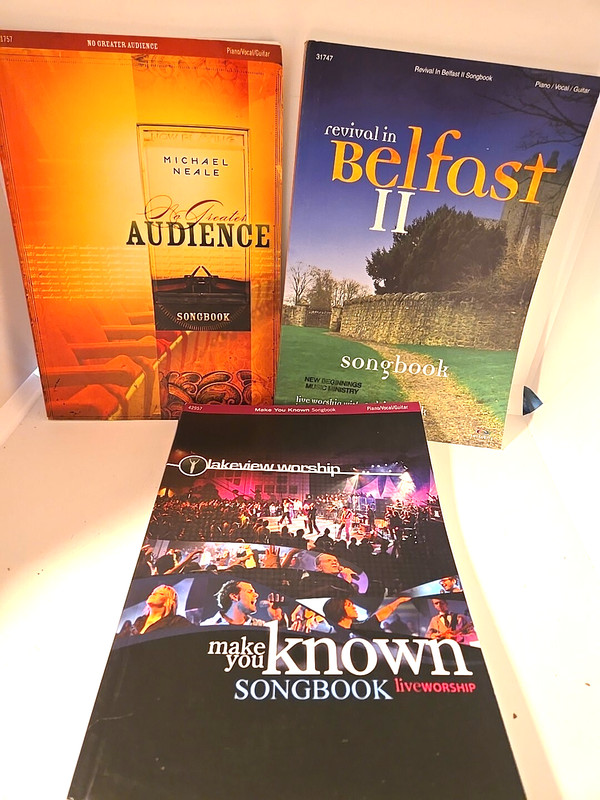 Lot of 3 Christian Song Books Piano Vocal Guitar Non CD Version