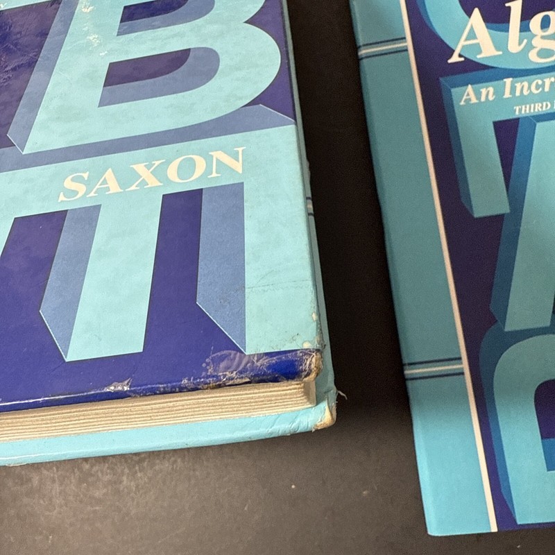 Saxon Algebra 1/2 SET (3rd Edition) Textbook (cover Wear)Answer Key & Test Form gallery