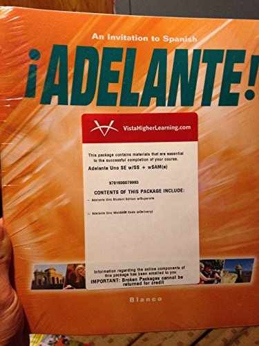 Adelante! Uno: An Invitation to – Spiral-bound, by Blanco Jose A. – Acceptable
