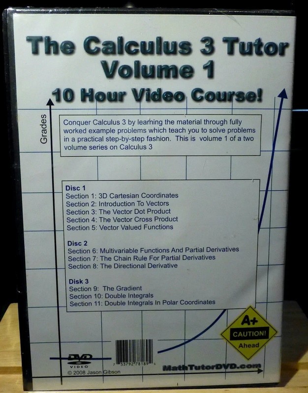 Calculus 3 V1 10 Hour Course D - GOOD gallery
