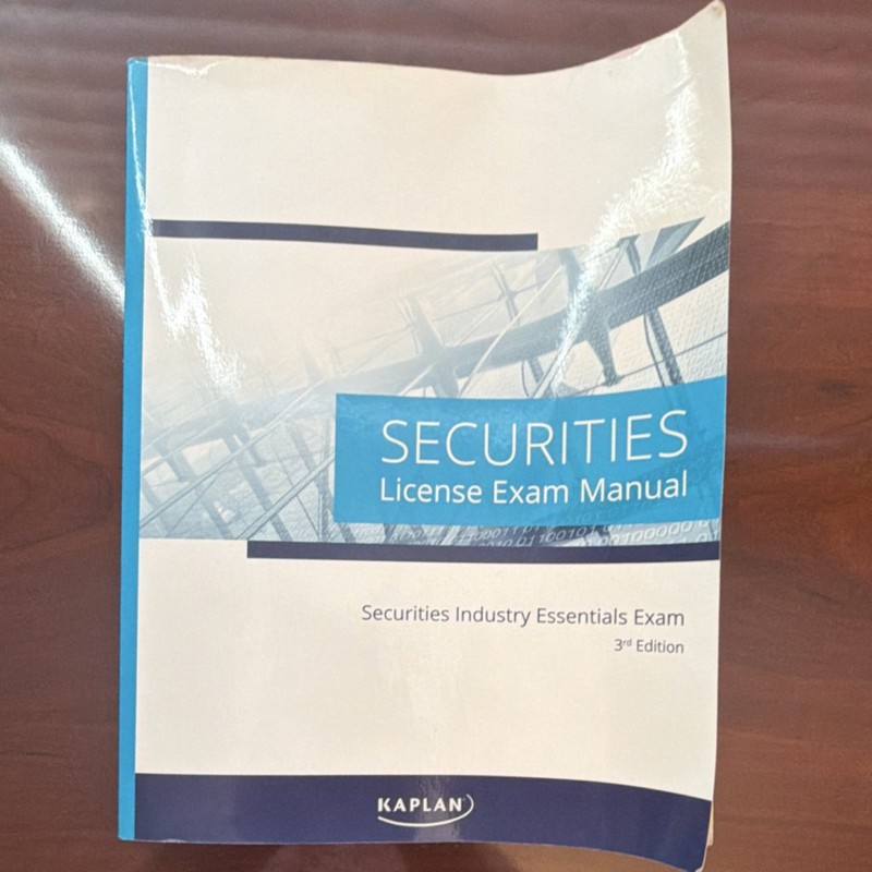 Kaplan Securities License Exam Manual 3rd Edition 2021 SIE Study Guide