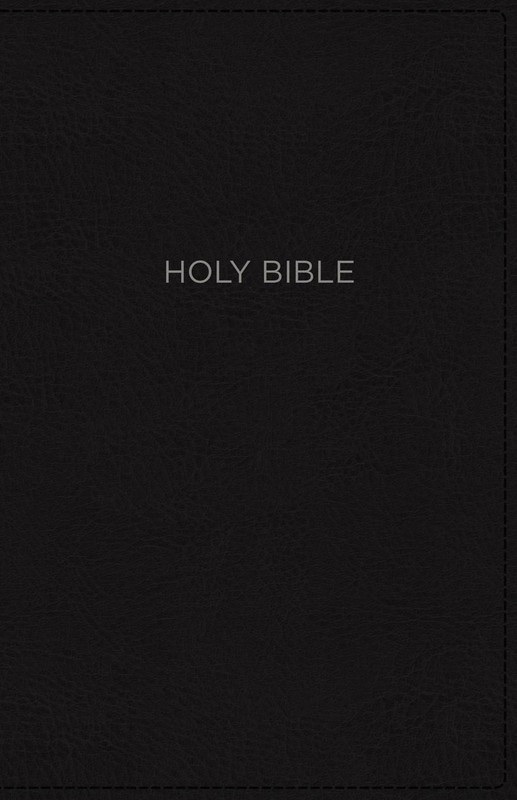 NKJV, Thinline Bible, Compact, Leathersoft, Black, Red Letter, Comfort Print: Ho