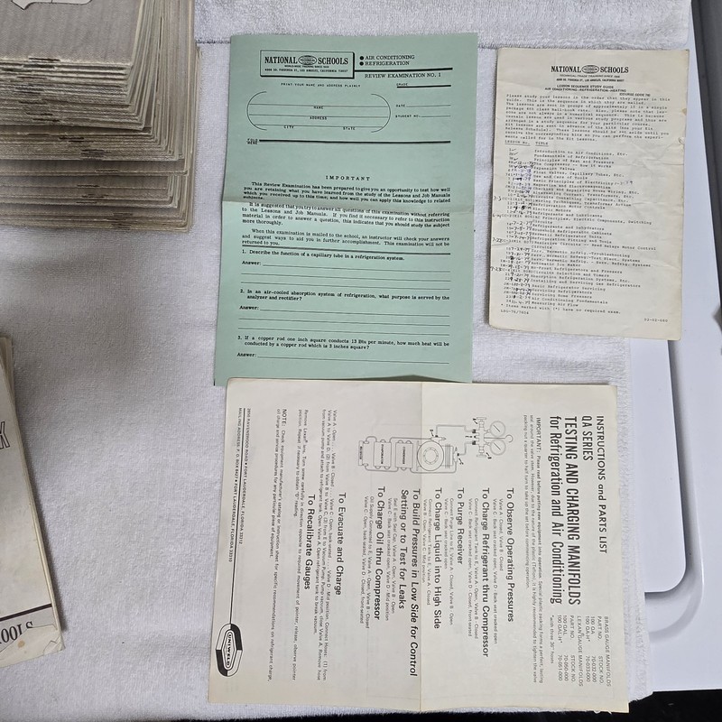 VTG National Technical Schools Air Conditioning Refrigeration HVAC Course Books gallery