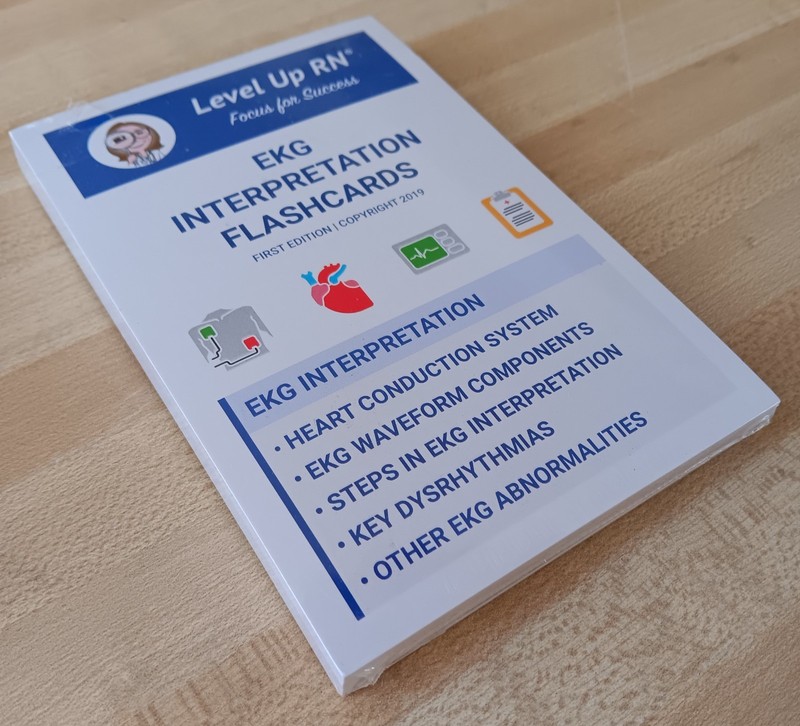 EKG Interpretation Flashcards First Edition by Level Up RN