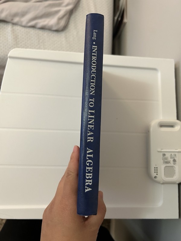 LINEAR ALGEBRA, SECOND EDITION By Serge Lang - Hardcover *Excellent Condition* gallery