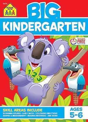 School Zone – Big Kindergarten – Paperback, by School Zone Joan – Acceptable w