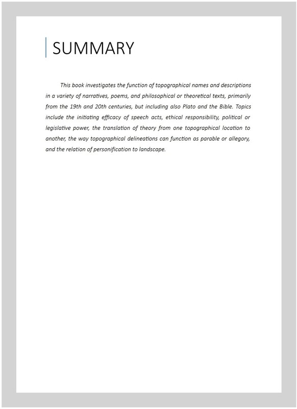 Topographies, Hardcover by Miller, J. Hillis, Like New Used, Free shipping in... gallery