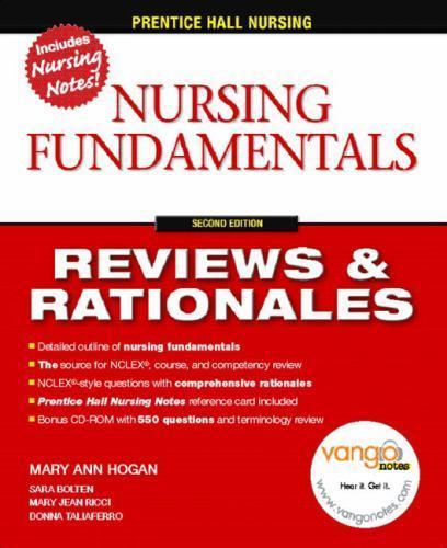 Prentice Hall Reviews & Rationales: Nurs- paperback, 0132240785, Mary Jean Ricci