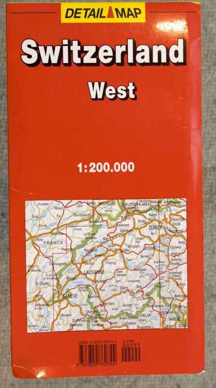 Switzerland: West by GeoCenter International Ltd (Sheet map, folded, 2000)