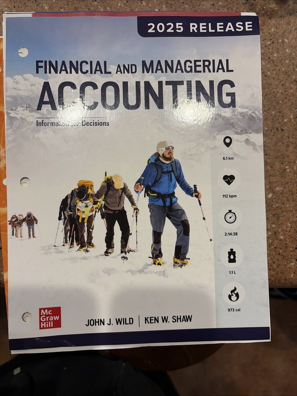McGraw Hill Financial and Managerial Accounting Loose-Leaf 2025 Release