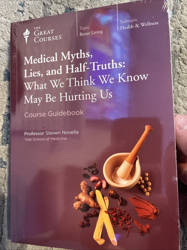 The Great Courses: Medical Myths, Lies, Half Truths Guidebook DVDs New Sealed