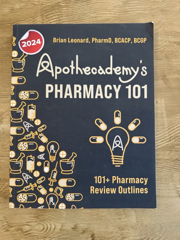 Apothecademy’s Pharmacy 101 – 101+ Pharmacy Review Outlines. Like New