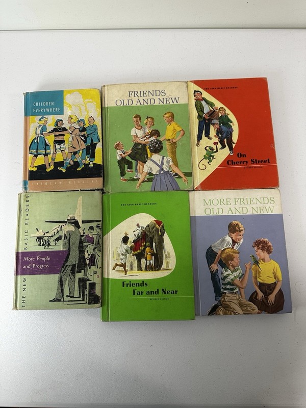 Vintage Early Readers Set Of 6 hardcover Books 1950’s-60s