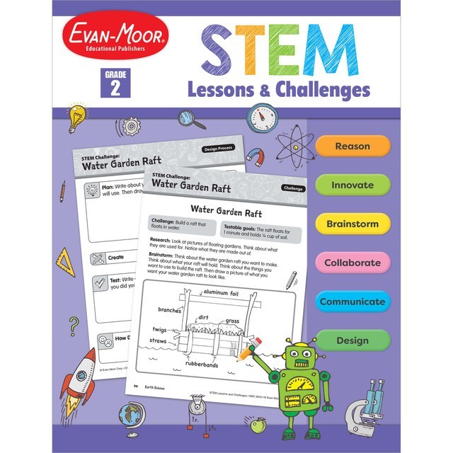 STEM Lessons and Challenges Teacher Resource Book Grade 2 Paperback Ages 7-8