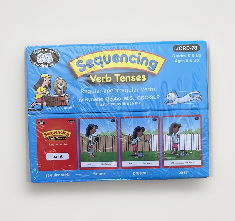 Super Duper Publications: Sequencing Verb Tenses #CRD-78 Flashcards NEW sealed