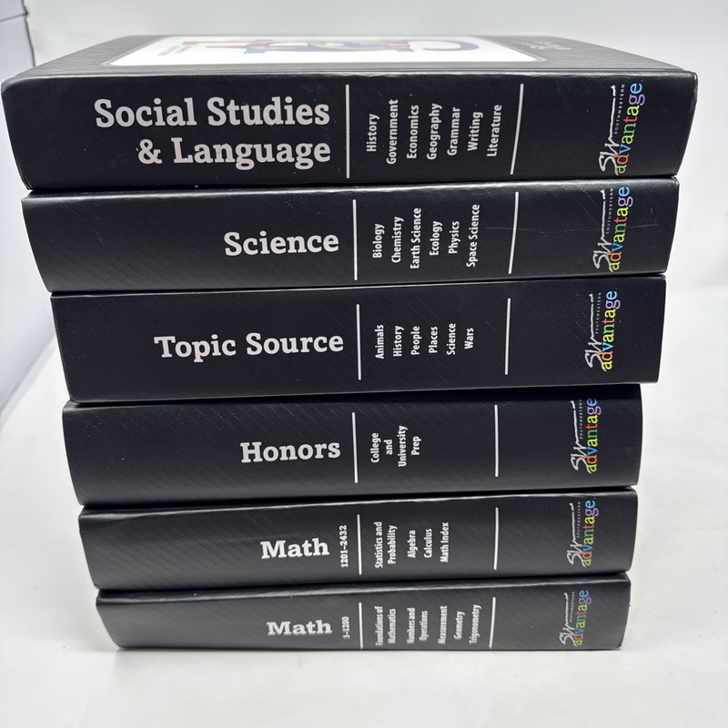 Southwestern Advantage 6 Book Set – Math 1&2, Science, Soc. Studies and 2 more