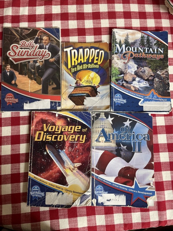 Abeka 6th Grade Reading Program Set of 5 Books