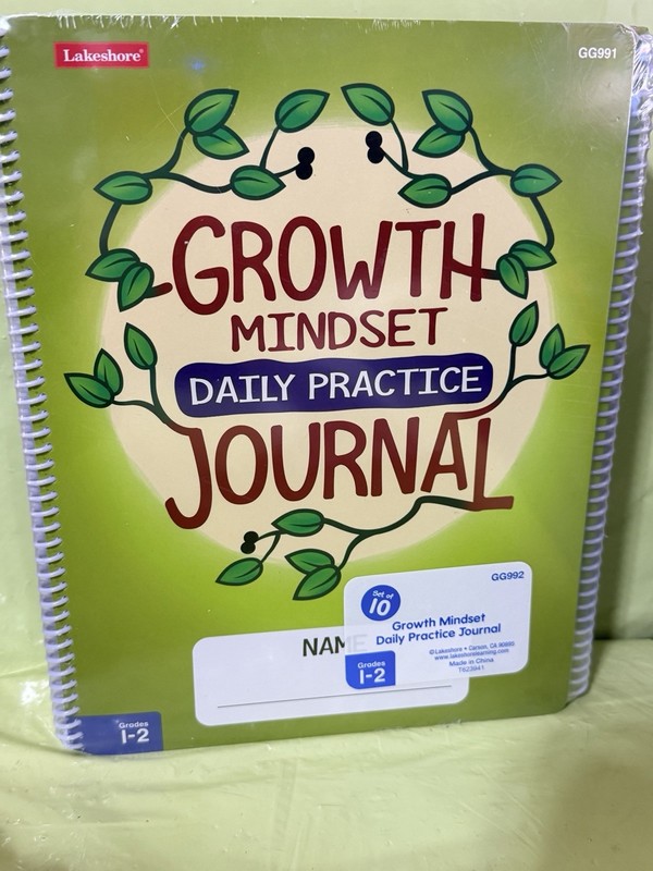 Lot 10 Growth Mindset Daily Practice Journal Grades 1-2 Lakeshore GG992 NEW SEAL