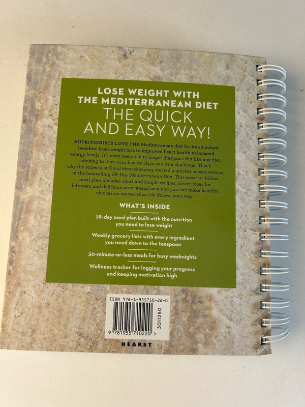 Good Housekeeping Quick Easy 28 Day Mediterranean Diet Spiral Bound Cook Book gallery