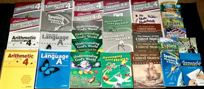 Abeka 4th Grade Books Teacher Arithmetic Reader Language Science FB261