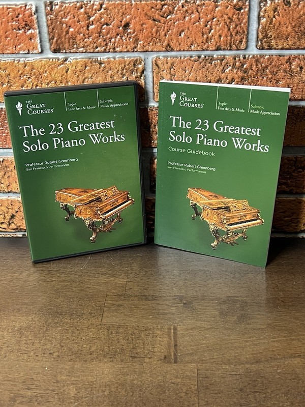 The Great Courses – The 23 Greatest Solo Piano Works – 6 DVD’s and Guidebook