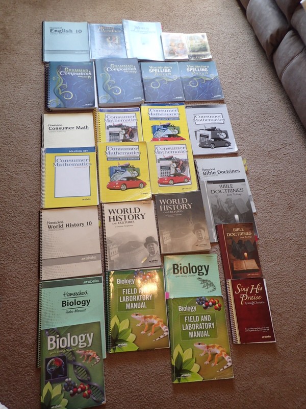 Abeka 10th Grade Curriculum Lot of 28 Teacher & Student Books Like New & Used