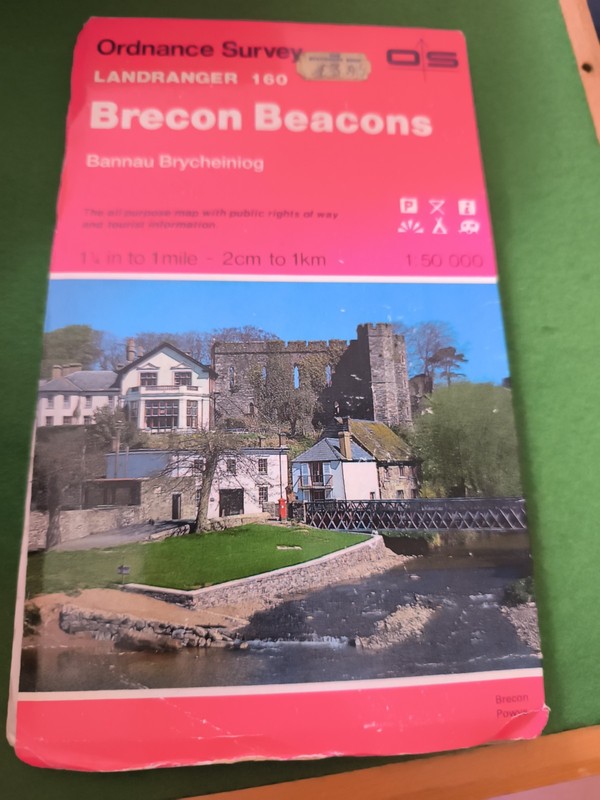 Ordnance Survey Landranger 160 Brecon Beacons Map