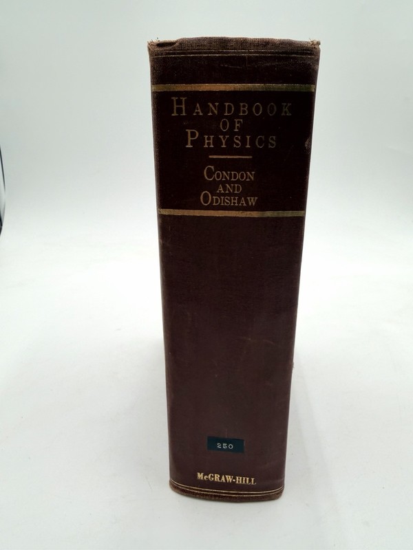 Handbook Of Physics by Condon & Odishaw 1958 First Edition Hardcover McGraw Hill